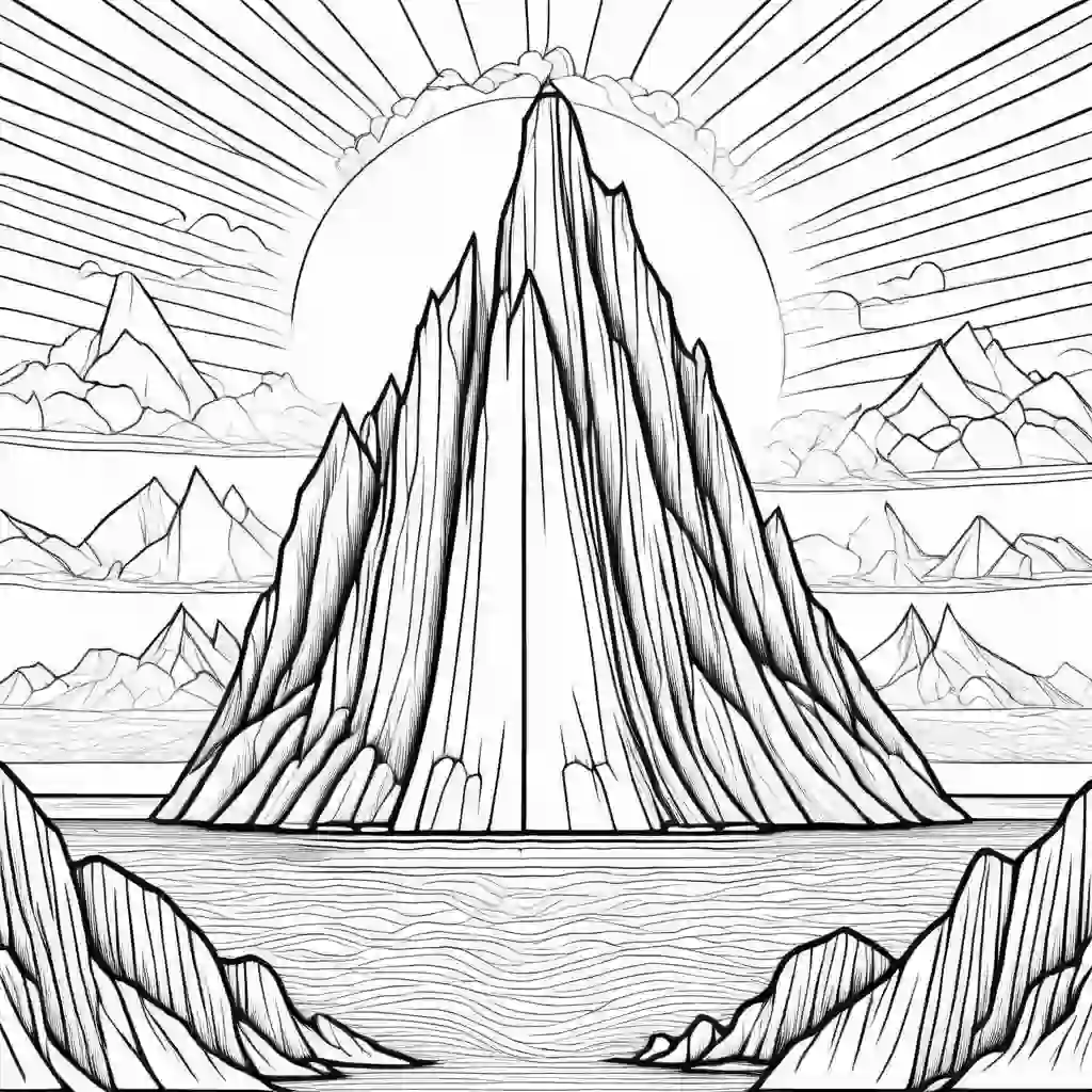Iceberg coloring pages